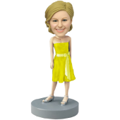 Yellow Dress Bridesmaid Bobblehead
