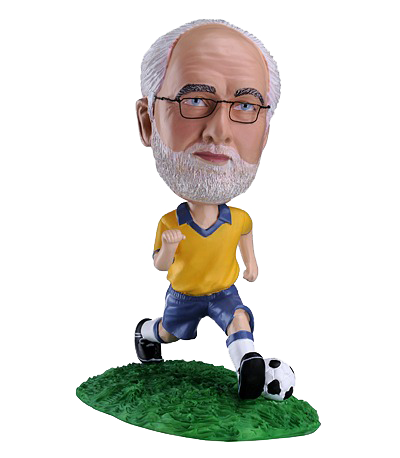 Custom Brazil football bobblehead