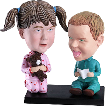 Brother and Sister Custom Bobbleheads