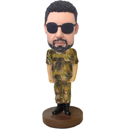 Camouflage Buddy Custom Bobble