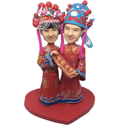 Chinese Couple Wedding Bobbles