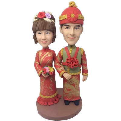 Chinese Style Wedding Cake Topper