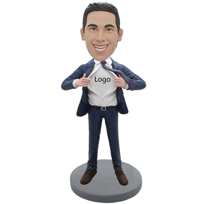 Clark Kent Pose Pose Custom Bobblehead