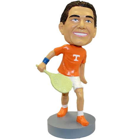 College Tennis Player Bobblehead