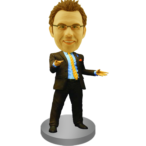 Confident Man Bobble Head
