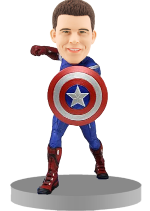 Personalised Bobblehead Captain America