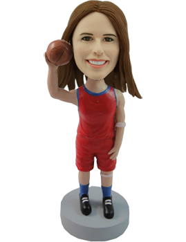 Personalized Bobble Head Girl Basketball