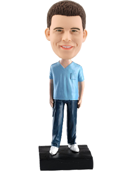 Custom Bobble Head Male Nurse