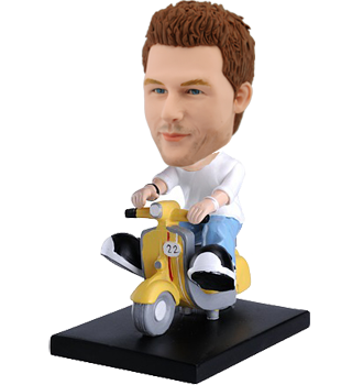 Custom Bobblehead On Scooter
