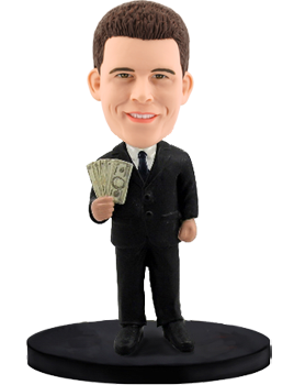 Custom Bobblehead Rich Man