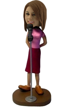 Custom Female Singer Bobble head