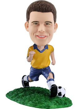 Custom Brazil football bobble head