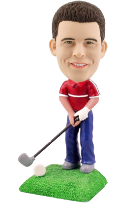 Custom Golfing Bobblehead 