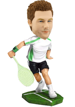 Custom tennis bobble head