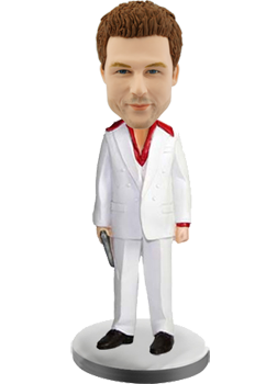 Customised Bobblehead Man with Gun