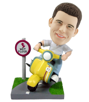 Customised Bobblehead City Scooter