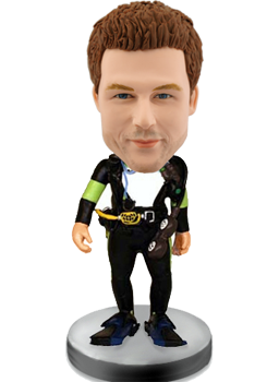 Customized bobblehead Frogman