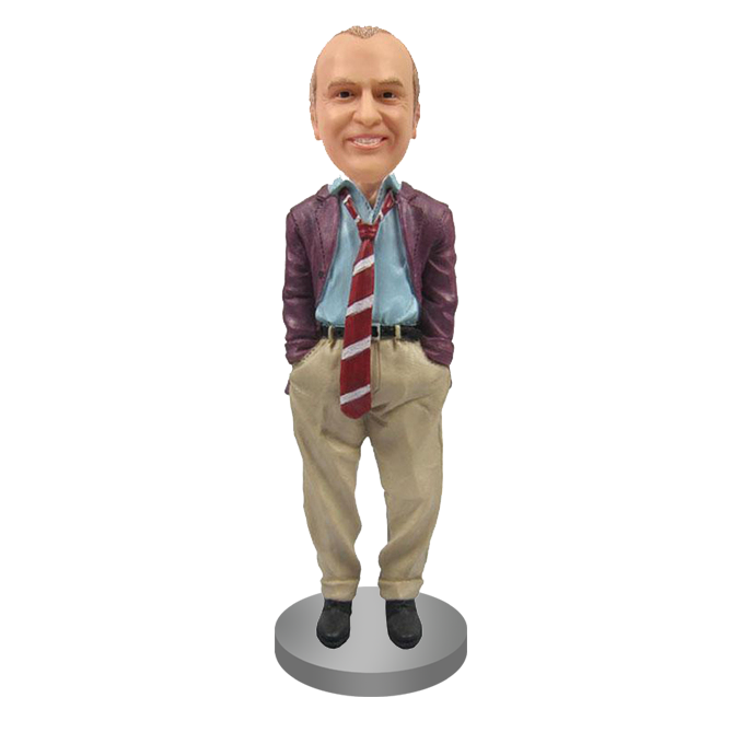 Customized Bobblehead In Disheveled Suit