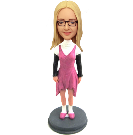 Dance Class Girl Custom Bobble