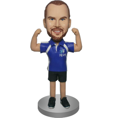 Flexing Sport Man Bobble Head