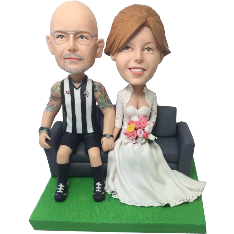Footy Fan Groom Wedding Bobbles