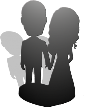 Two persons Double Bobble heads