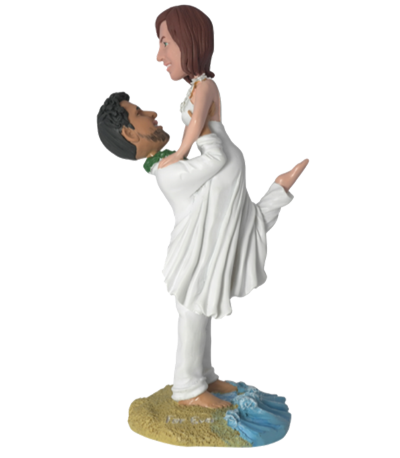 Groom Lifting Bride Cake Topper