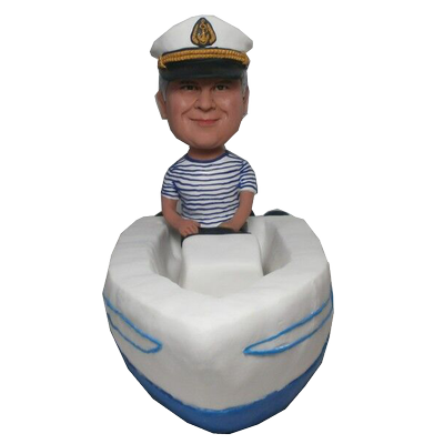 Man In Boat Custom Bobblehead