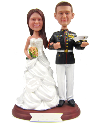 Marine Wedding Cake Topper