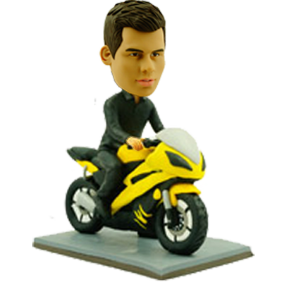 Motor Racer Custom Bobblehead
