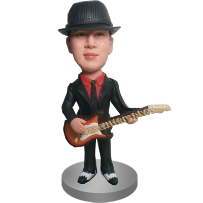 Personalised Guitar Buddy Bobble Head