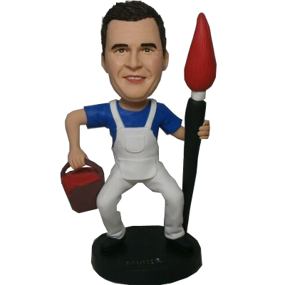 Personalized Painter Bobblehead