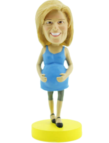Pregnant Woman Bobblehead