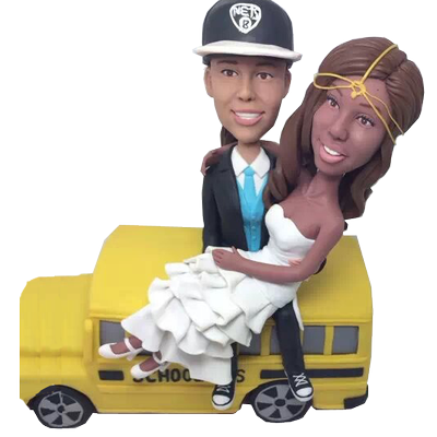 School Bus Driver Wedding Bobbleheads