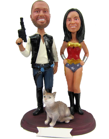 Star Wars and Wonder Woman Cake Topper