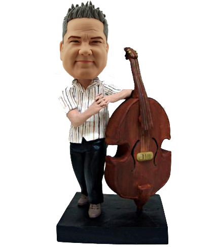 String Bass Player Custom Bobblehead