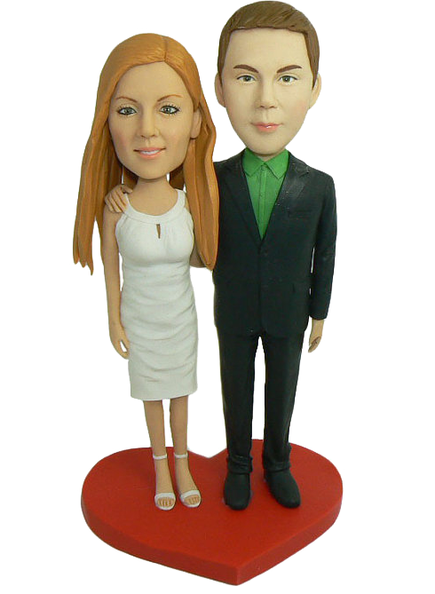 Young Couple Wedding Cake Topper