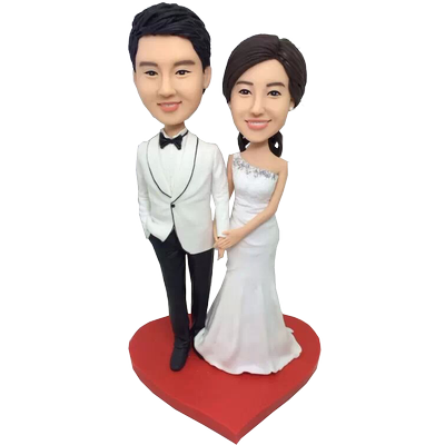 Young Couple Wedding Cake Topper