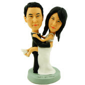 Bride Jumping On Groom Bobbleheads