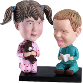 Brother and Sister Custom Bobbleheads