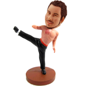 Bruce Lee Style Custom Bobblehead