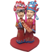 Chinese Couple Wedding Bobbles