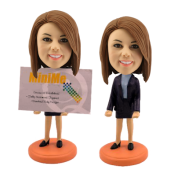Custom Bobblehead Card Holder For Women