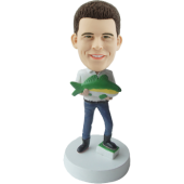 Custom fishing bobblehead