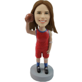 Personalized Bobble Head Girl Basketball
