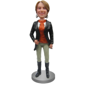 Custom Bobblehead In Jacket and Riding Boots