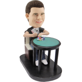 Custom Bobblehead Poker Player