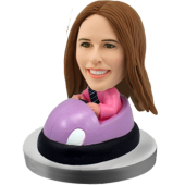 Custom Bobblehead Purple bumper Car