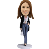 Custom Bobblehead Stylish Girl
