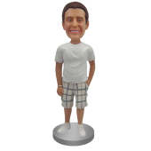 Custom Bobblehead T-shirt and Bermuda Shorts